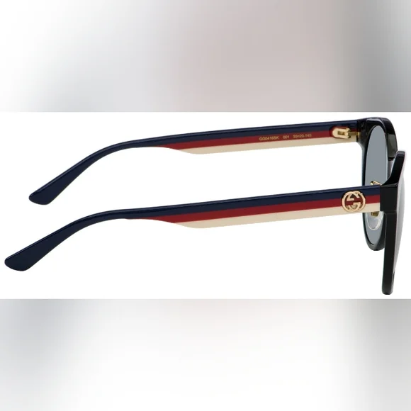 NEW GUCCI WOMEN'S SUNGLASSES GG0416SK 001 GUCCI ROUND EYEWEAR